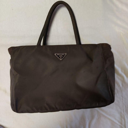 PRADA Tessuto City Nylon Handbag Vintage 1998 W32 H22 D11cm Card From Ja #QY7YXD