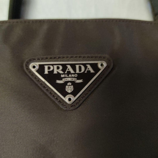 PRADA Tessuto City Nylon Handbag Vintage 1998 W32 H22 D11cm Card From Ja #QY7YXD