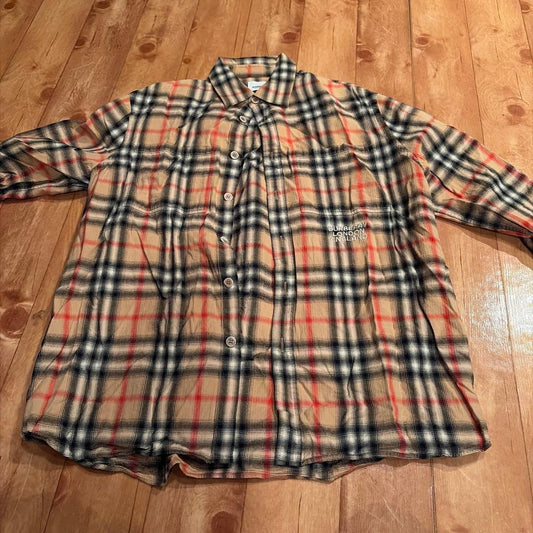 BURBERRY Check Button-Up Shirt #QYHL0E