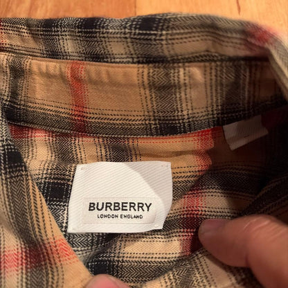 BURBERRY Check Button-Up Shirt #QYHL0E