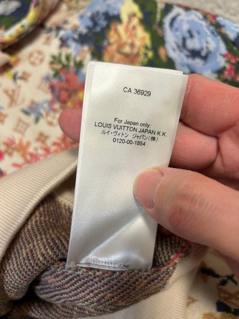 LOUIS VUITTON 22AW Monogram Flower Jacquard Hoodie XL #QY2D1H