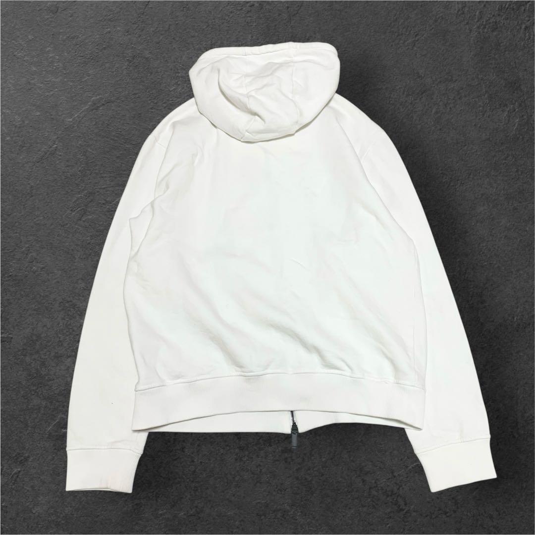 FENDI Monster Bugs Zip-Up Hoodie, White, Size L #QYDB0T
