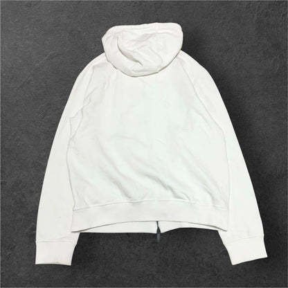 FENDI Monster Bugs Zip-Up Hoodie, White, Size L #QYDB0T