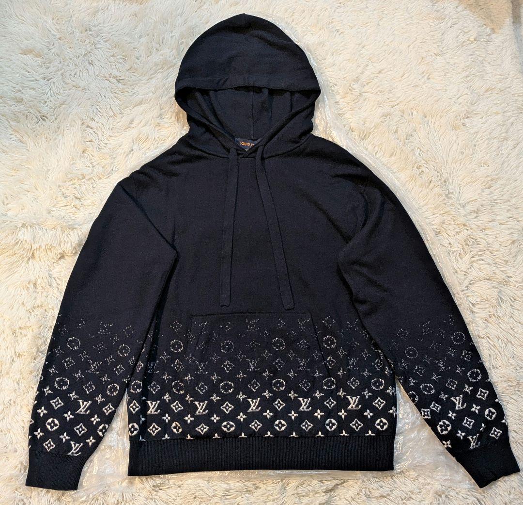 LOUIS VUITTON Monogram Gradient Hoodie L #QY00PB