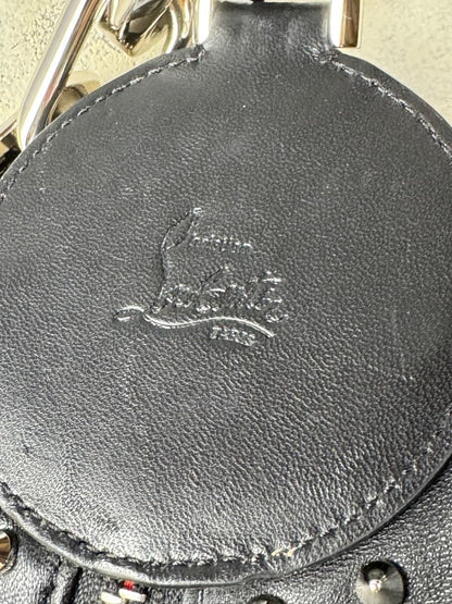 Christian Louboutin Studded Black Leather Chain Shoulder Bag #QYAAHN