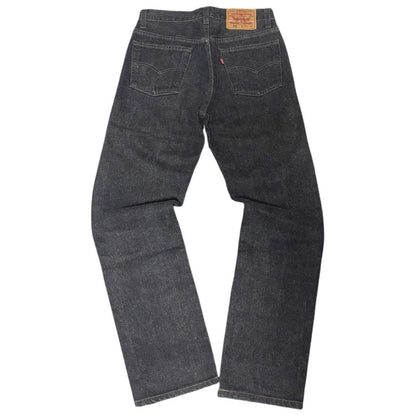 God-size 90s Levi's 501 Black Denim Pants, Yarn-Dyed, Size 29 #QY7C2Q
