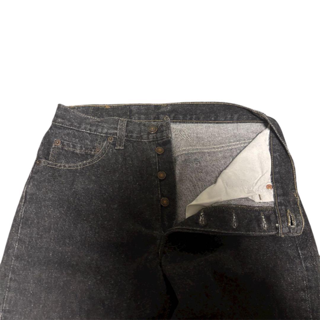God-size 90s Levi's 501 Black Denim Pants, Yarn-Dyed, Size 29 #QY7C2Q