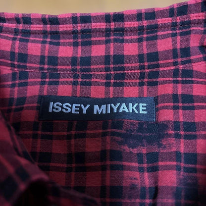 ISSEY MIYAKE Checkered Shirt Size 2 #QYBKX1