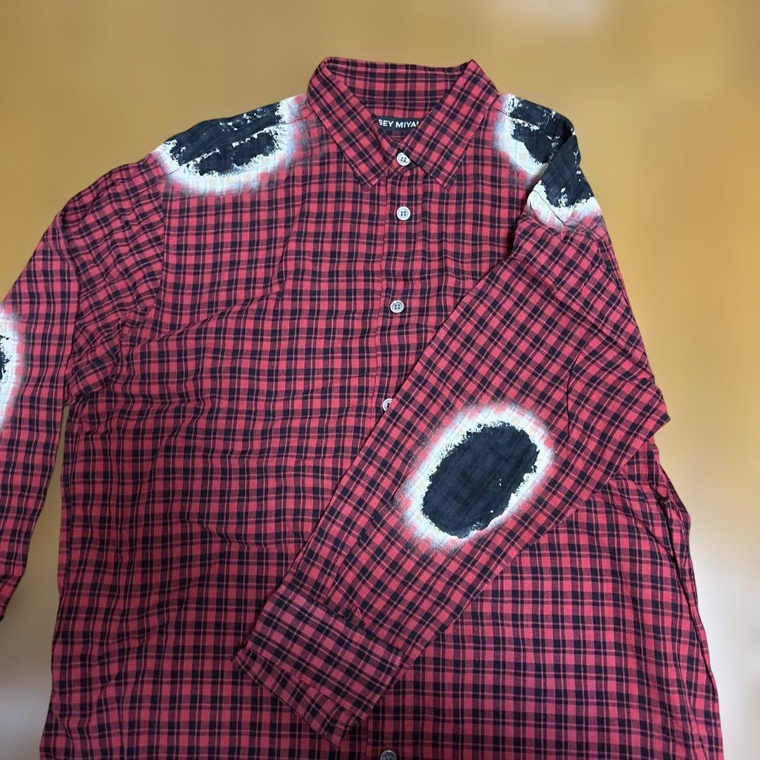ISSEY MIYAKE Checkered Shirt Size 2 #QYBKX1
