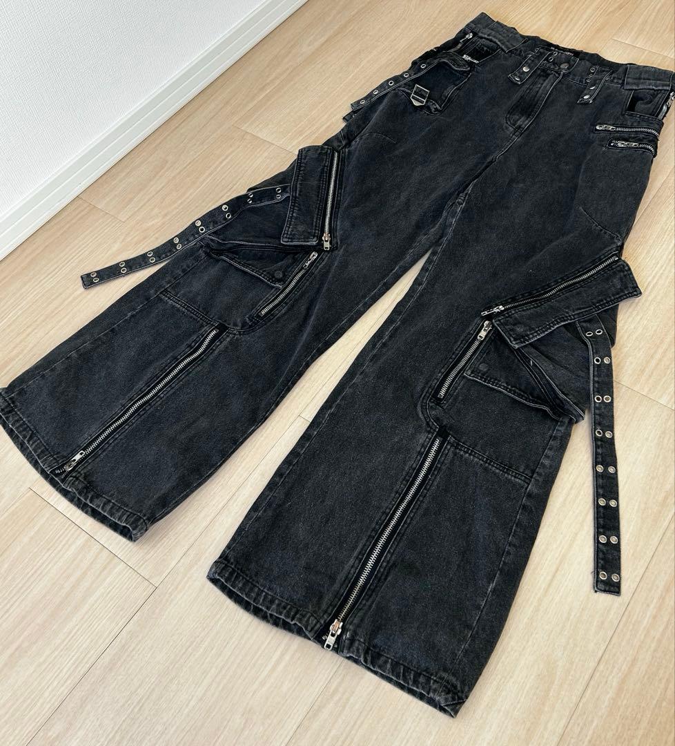 NO/FAITH STUDIOS Cargo Pants, Black, Size L, 10 #QOAXXJ