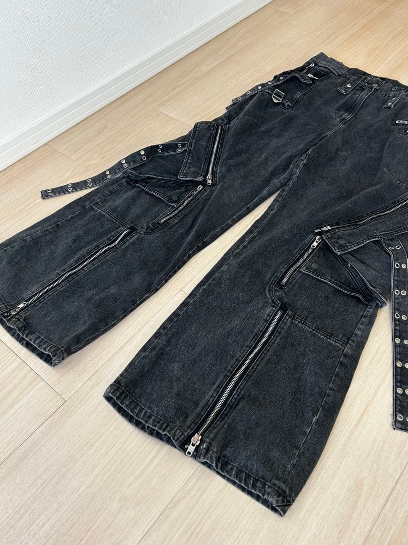 NO/FAITH STUDIOS Cargo Pants, Black, Size L, 10 #QOAXXJ