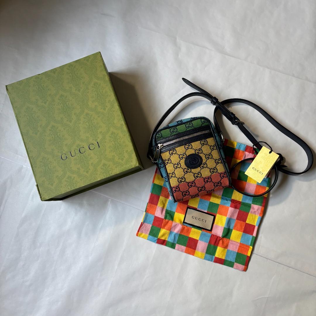 GUCCI Multicolor Shoulder Bag Leather #QYAPUN