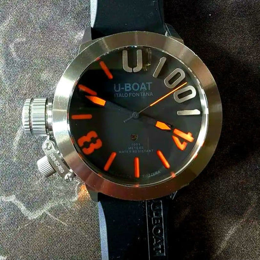 U-BOAT Classico 1001m Diver Limited Edition Auto Orange Dial #QYKM41