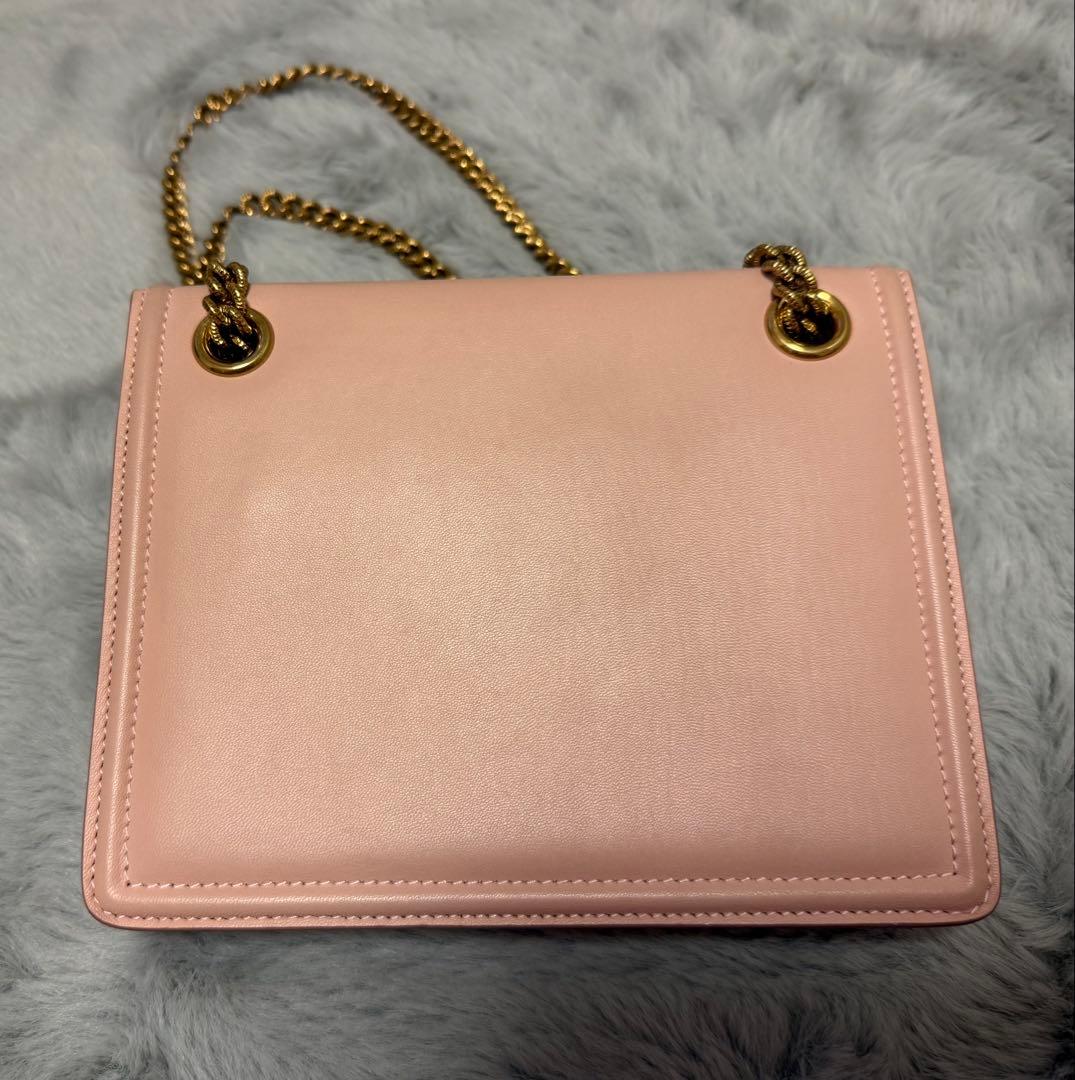DOLCE & GABBANA Pink Heart Chain Bag #QY25N8