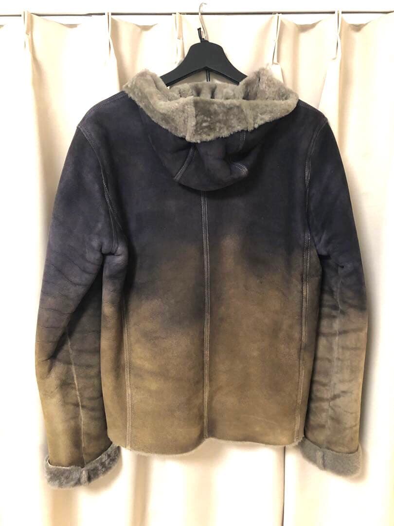 Giorgio Brat Mouton Hooded Jacket Size S #QYFG9K