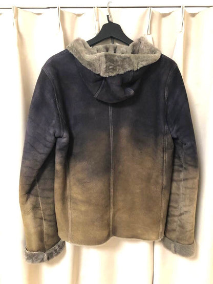 Giorgio Brat Mouton Hooded Jacket Size S #QYFG9K