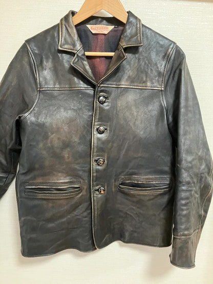 G&F Wolfman Jack Horse Leather Car Coat #QYI0S9