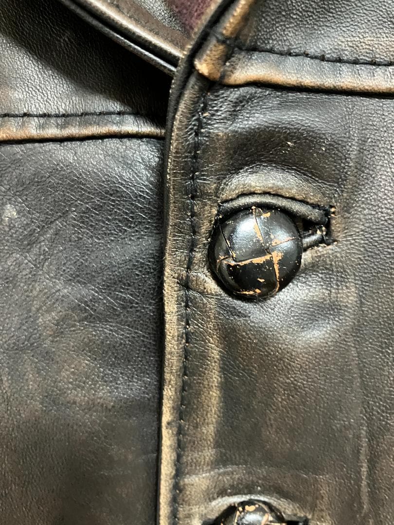 G&F Wolfman Jack Horse Leather Car Coat #QYI0S9