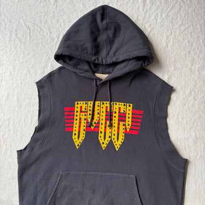 GUCCI COTTON JERSEY SLEEVELESS HOODIE L #QYGXY5