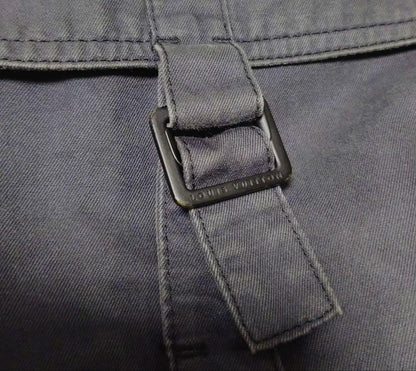 LOUIS VUITTON Leather Cargo Pants Black Size 38 #QY1AZ8