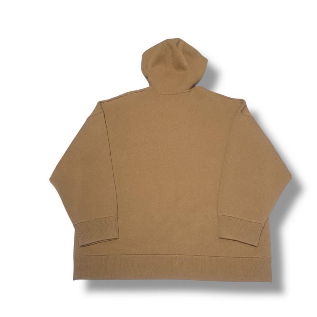 Current Burberry cashmere embroidered hoodie in camel with tags #QYET1X
