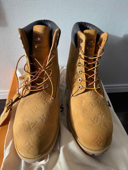 Vuitton LOUIS VUITTON Timberland boots size 30 LV #QY1XL0
