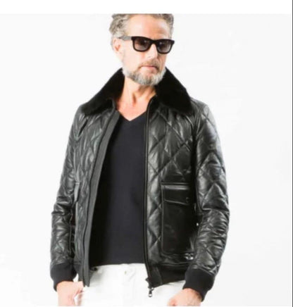 421PIU1UGUALE3 Lambskin Quilted Down Jacket #QYDASS