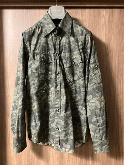 11 Dolce & Gabbana Camouflage Military Slim Fit Shirt Gucci Tom Ford Pra #QYE5IW