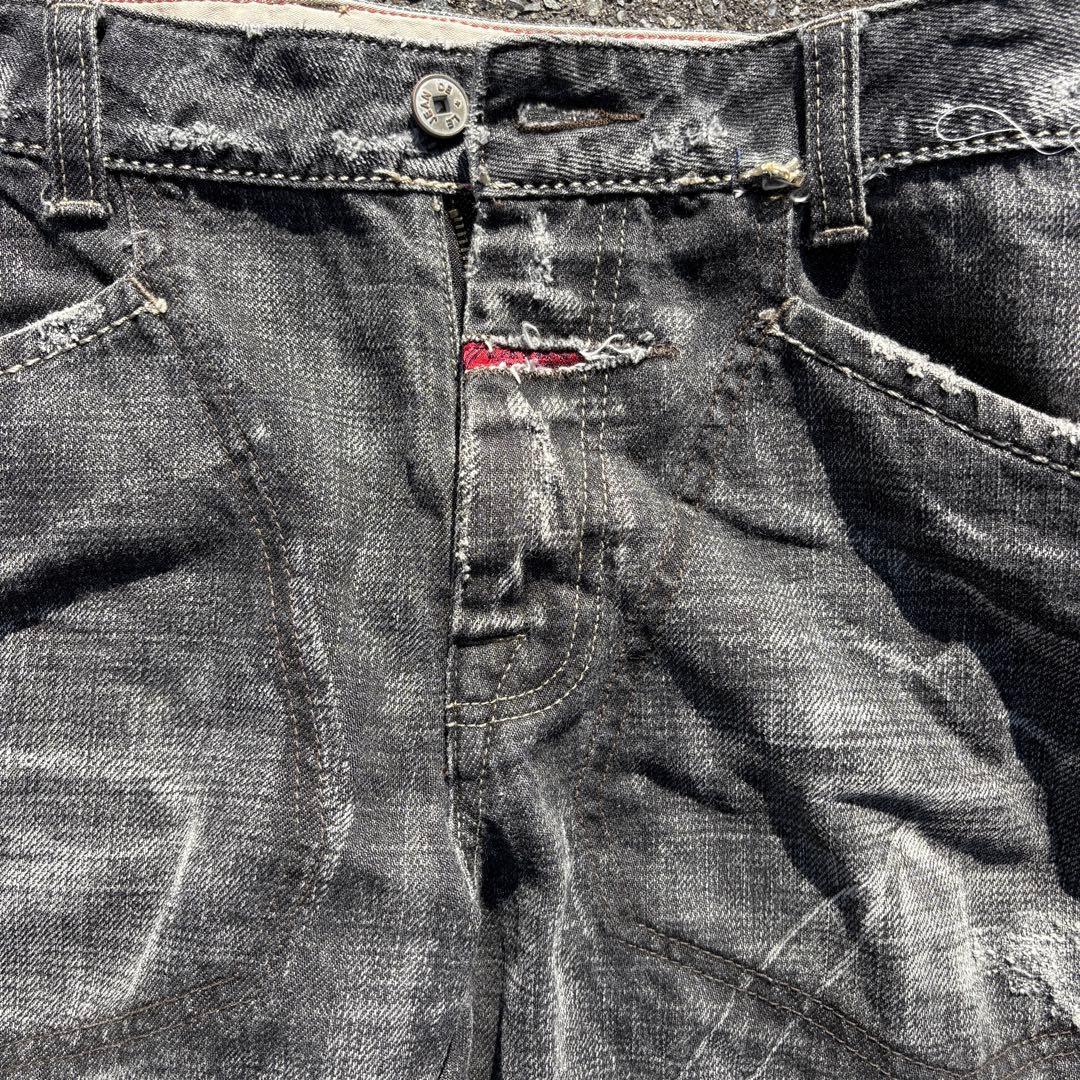 Vintage Marith? Fran?ois Girbaud distressed denim pants (Y2K) #QYGRDO
