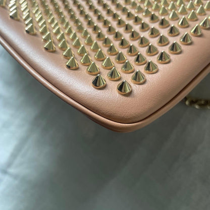 Christian Louboutin Studded Shoulder Bag Beige #QYHKV3