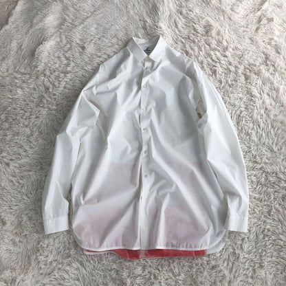 JIL SANDER Oversized Long Shirt in White #QY8DAI