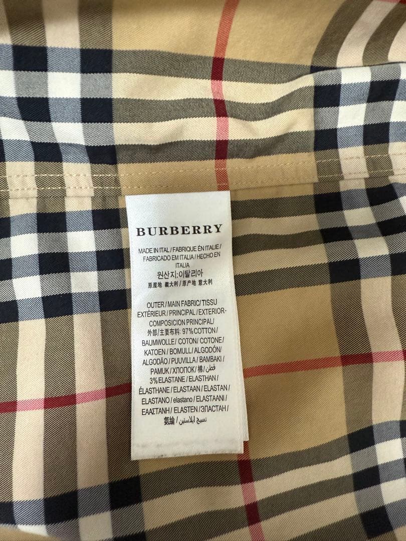 BURBERRY Checked Long Sleeve Shirt #PGGAP2