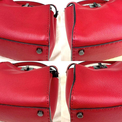 Fendi Peekaboo Essentially Red Cuoio Roma 2020 #QYFP87