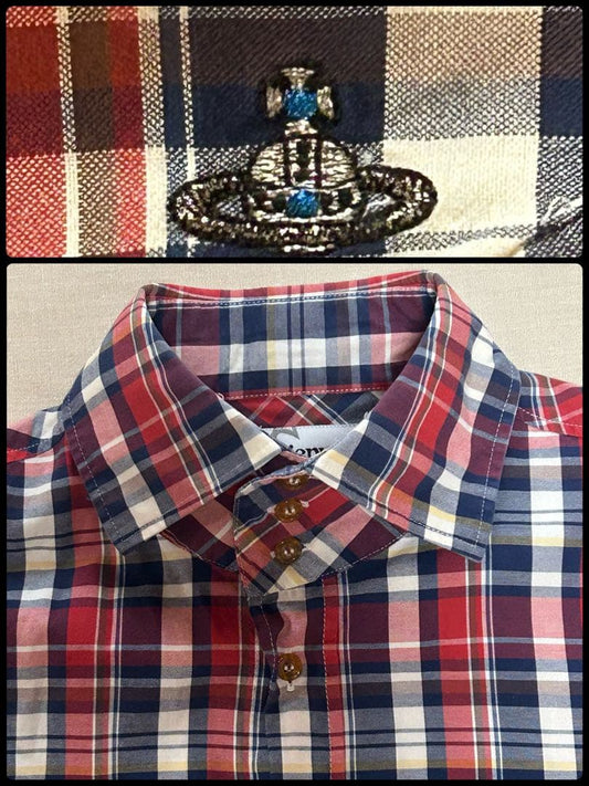 Vivienne Westwood Man Long Sleeve Checkered Shirt #QY1XPM