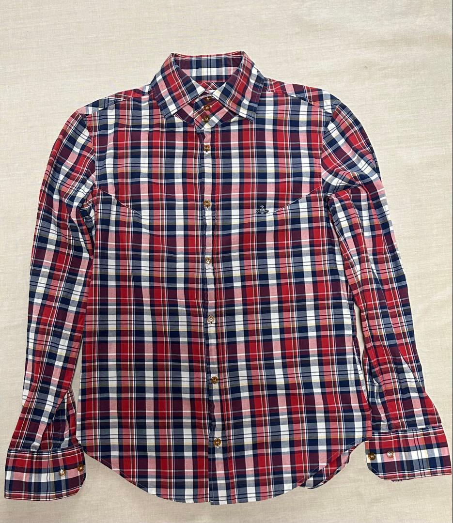 Vivienne Westwood Man Long Sleeve Checkered Shirt #QY1XPM