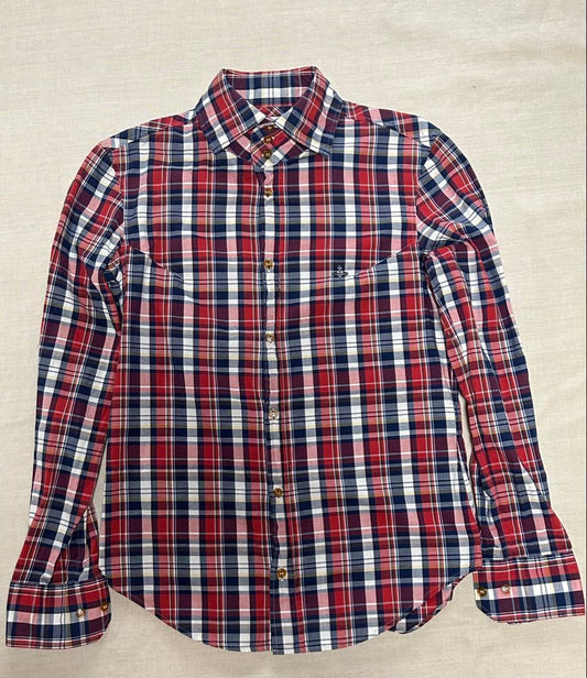 Vivienne Westwood Man Long Sleeve Checkered Shirt #QY1XPM