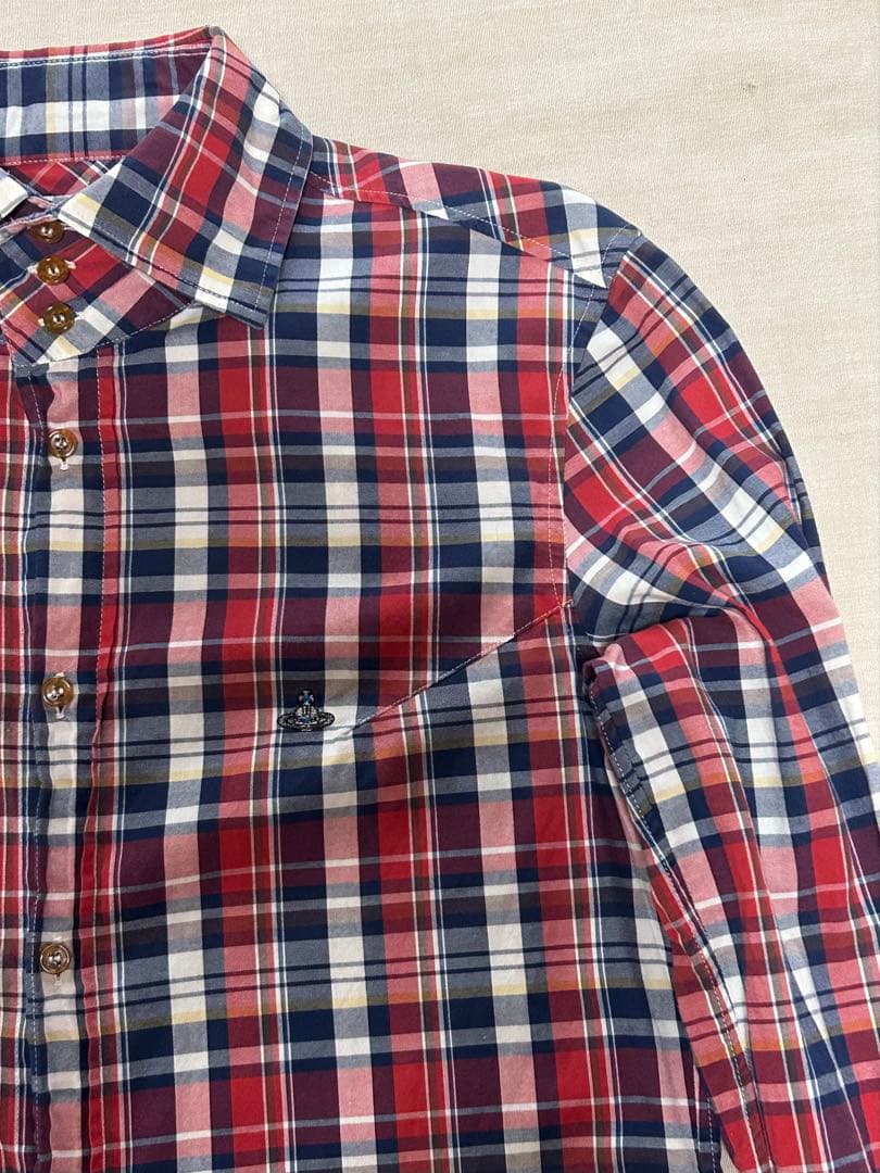 Vivienne Westwood Man Long Sleeve Checkered Shirt #QY1XPM