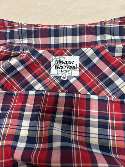 Vivienne Westwood Man Long Sleeve Checkered Shirt #QY1XPM