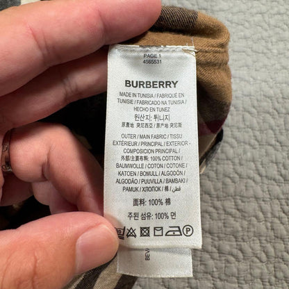 Burberry Nova Check Long Sleeve Flannel Shirt, Size Small, 4565531 #QY55DE