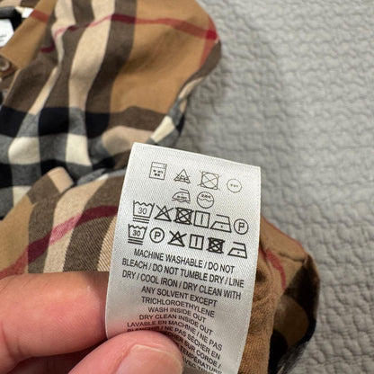 Burberry Nova Check Long Sleeve Flannel Shirt, Size Small, 4565531 #QY55DE