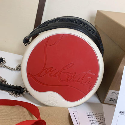 Christian Louboutin Studded Bucket Bag Chain Strap 2-Way #QYB7OO
