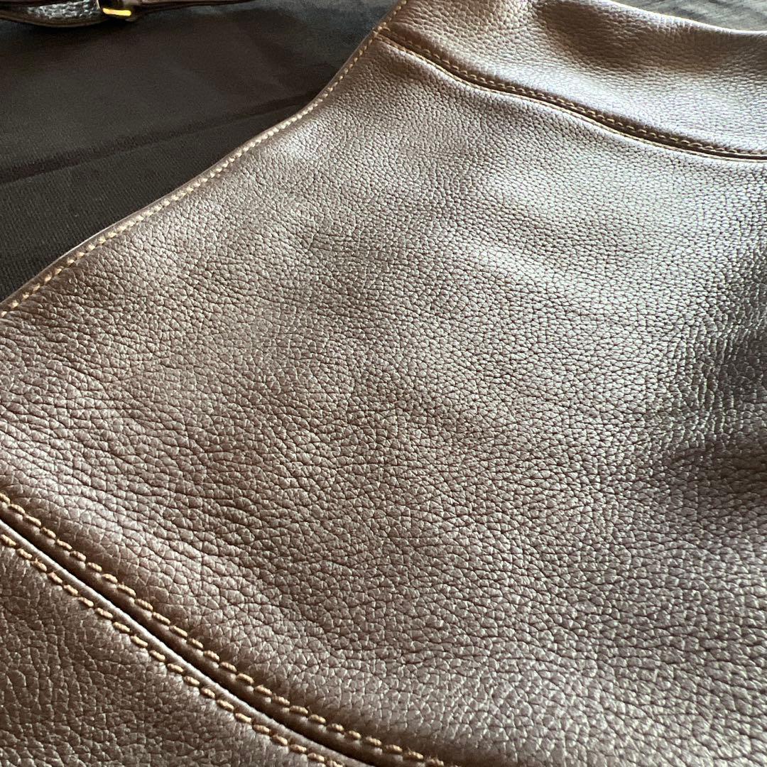 COACH Brown Leather Shoulder Bag (Old Coach) #QY1QAR