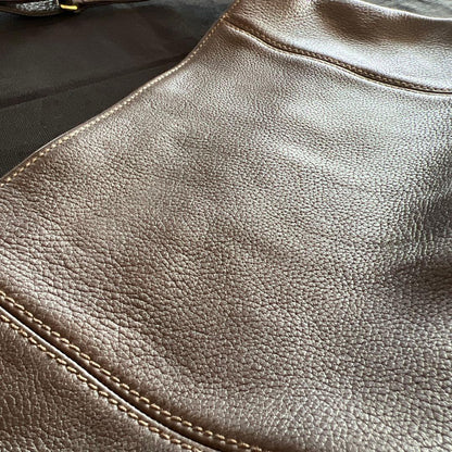 COACH Brown Leather Shoulder Bag (Old Coach) #QY1QAR