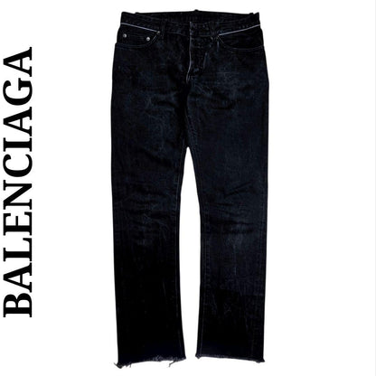 Balenciaga button fly black denim pants #QYCG71