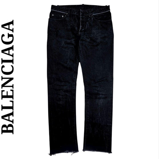 Balenciaga button fly black denim pants #QYCG71