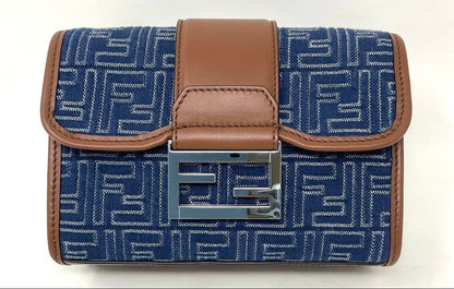 FENDI Double Bucket Denim Current Model #QY0UVS