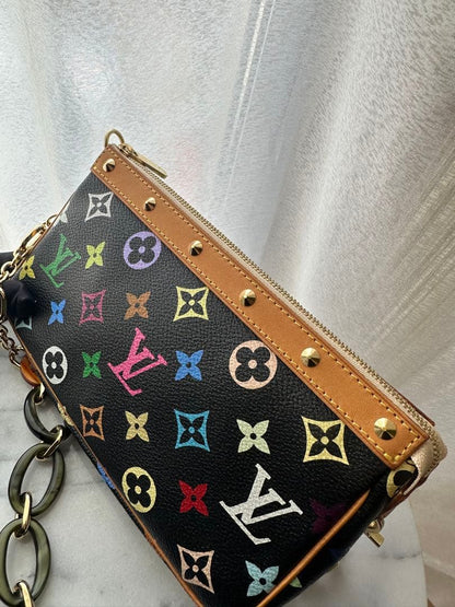 LOUIS VUITTON Multicolor Pochette Accessoires Noir #PGHU6D