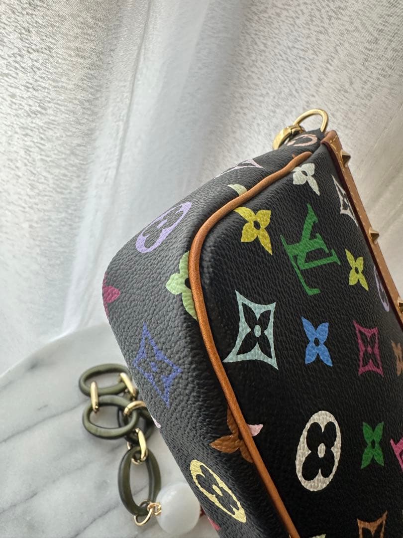LOUIS VUITTON Multicolor Pochette Accessoires Noir #PGHU6D
