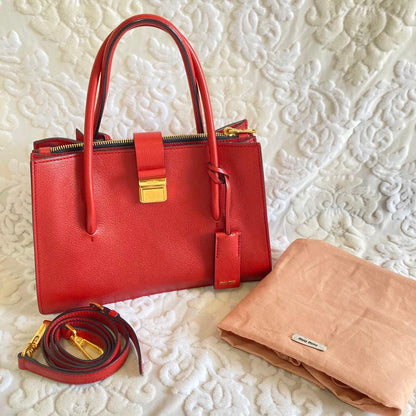 Miu Miu red handbag #QY1K2Y