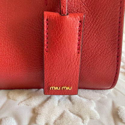 Miu Miu red handbag #QY1K2Y